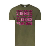 Vintage Olive breast cancer we don't know how strong we are Vintage Tee - MaliasSmallBusiness