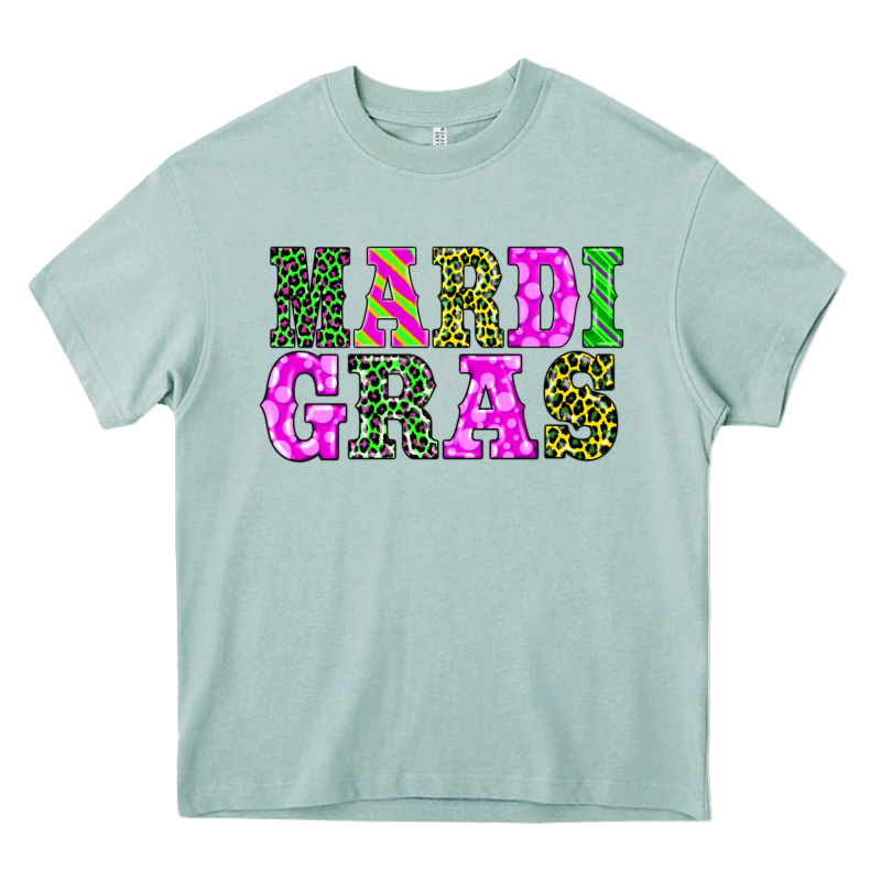 Mardi Gras Heavy Core Tee by BarkalooDesign | Teevron