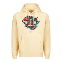 Pina Colada Football ball leopard glitter Premium Hoodie - HowdyJamesFarm