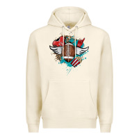Tofu Football ball leopard glitter Premium Hoodie - HowdyJamesFarm