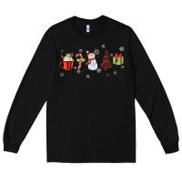 Black Cartoon Christmas Characters Long Sleeve Tee - MaliasSmallBusiness