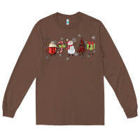 Chestnut Cartoon Christmas Characters Long Sleeve Tee - MaliasSmallBusiness