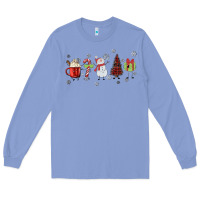 Colony Blue Cartoon Christmas Characters Long Sleeve Tee - MaliasSmallBusiness