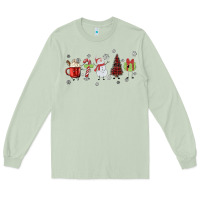 Matcha Cartoon Christmas Characters Long Sleeve Tee - MaliasSmallBusiness