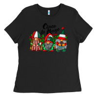 Black cinco de mayo mexican flag gnomes Ladies Tee - RacoonDesign