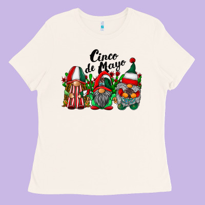 Cinco De Mayo Mexican Flag Gnomes Ladies Tee Designed By Racoondesign