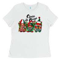 White cinco de mayo mexican flag gnomes Ladies Tee - RacoonDesign