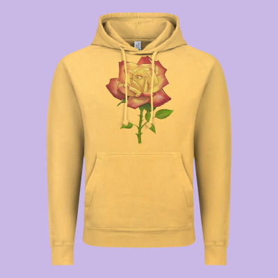 Rainbow's End Rose Vintage Hoodie Designed By Lillyallendesigns