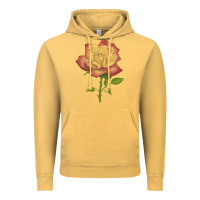 Vintage Mustard rainbow's end rose Vintage Hoodie - LillyAllenDesigns