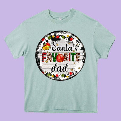 Christmas  Santas Favourite Heavy Core Tee Designed By Adodesignshop