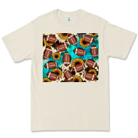 Bone football turquoise sunflower Premium Tee - JahusDesignShop
