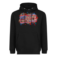 Black America Heavyweight Hoodie - HowdyJamesFarm