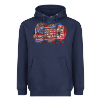 Navy America Heavyweight Hoodie - HowdyJamesFarm