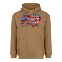 Toasted Coconut America Heavyweight Hoodie - HowdyJamesFarm