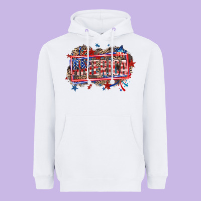 America Heavyweight Hoodie Designed By Howdyjamesfarm