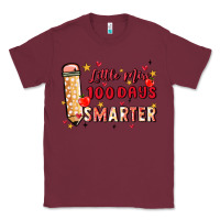 Burgundy little miss 100 days smarter Classic Tee - MaliasSmallBusiness