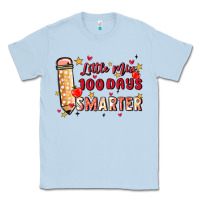 Dusty Blue little miss 100 days smarter Classic Tee - MaliasSmallBusiness