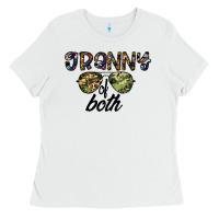 White granny of both Ladies Tee - CowhideDigitalArt