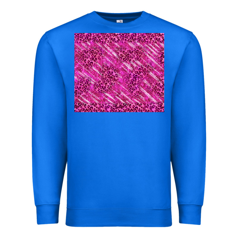 Pink Glitter With Leopard Pattern Premium Sweatshirt by TumblerDesignByShophia | Teevron
