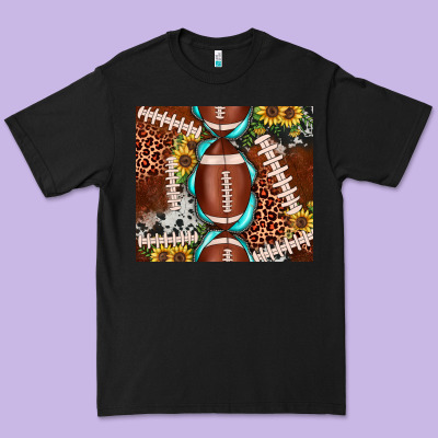 Football Leopard Gemstone Sunflower Tumbler3 Premium Tee Designed By Jahusdesignshop