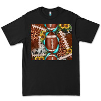 Black football leopard gemstone sunflower tumbler3 Premium Tee - JahusDesignShop