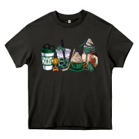 Asphalt hunter green hockey coffee cups Heavy Core Tee - AdoDesignShop