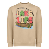 Mushroom lake life Heavyweight Sweatshirt - MaliasSmallBusiness