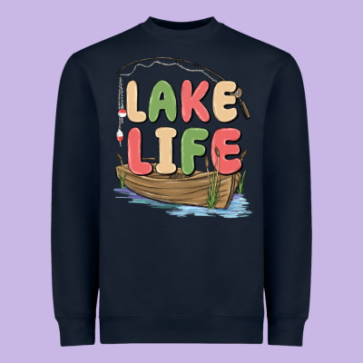 Lake Life Heavyweight Sweatshirt Designed By Maliassmallbusiness
