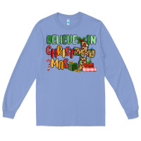 Colony Blue believe in christmas Long Sleeve Tee - MaliasSmallBusiness