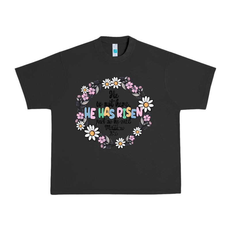 He Has Risen Urban Heavy Tee by MaliasSmallBusiness | Teevron