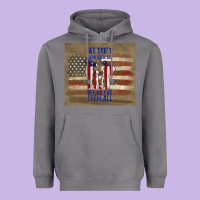 We Don't Know Them All But We Owe Them All Heavyweight Hoodie Designed By Tumblerdesignbyshophia