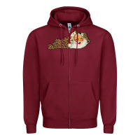 Burgundy Kentucky Santa Zipper Hoodie - Bettercallsaul