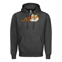 Charcoal Heather Kentucky Santa Zipper Hoodie - Bettercallsaul