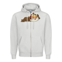 Dove Grey Kentucky Santa Zipper Hoodie - Bettercallsaul