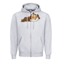 Heather Grey Kentucky Santa Zipper Hoodie - Bettercallsaul