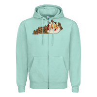 Seafoam Kentucky Santa Zipper Hoodie - Bettercallsaul