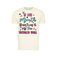 If My Mouth Doesn't Say It My Face Totally Will Vintage Tee | Teevron