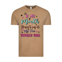 Vintage Coffee if my mouth doesn't say it my face totally will Vintage Tee - MaliasSmallBusiness