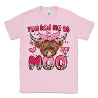 Bubblegum Pink you had me at moo Classic Tee - MaliasSmallBusiness