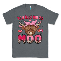 Charcoal Heather you had me at moo Classic Tee - MaliasSmallBusiness