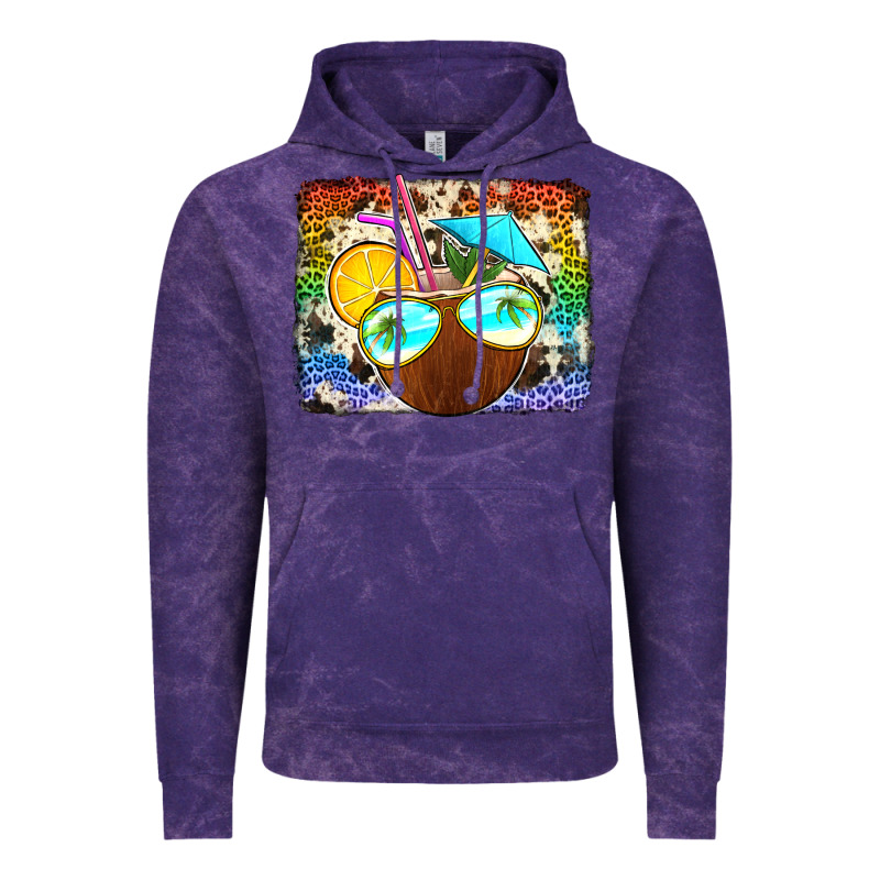 Coconut Drink With Sunglasses Vintage Hoodie by Jasminsmagicworld | Teevron