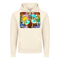 Vintage Artic coconut drink with sunglasses Vintage Hoodie - Jasminsmagicworld