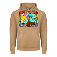 Vintage Camel coconut drink with sunglasses Vintage Hoodie - Jasminsmagicworld