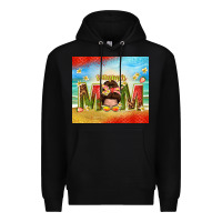 Black summer mom Premium Hoodie - TumblerDesignByShophia