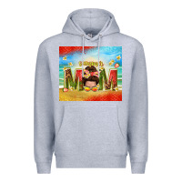 Heather Grey summer mom Premium Hoodie - TumblerDesignByShophia