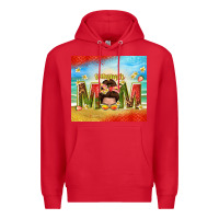 Red summer mom Premium Hoodie - TumblerDesignByShophia