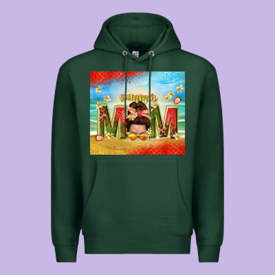 Summer Mom Premium Hoodie Designed By Tumblerdesignbyshophia