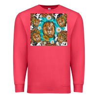 Cardinal lion with leopard and cowhide pattern Premium Sweatshirt - TumblerDesignByShophia