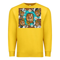 Lemon lion with leopard and cowhide pattern Premium Sweatshirt - TumblerDesignByShophia