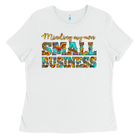 White minding my own small business Ladies Tee - HRA Design Shop